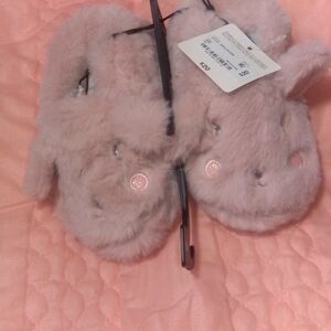 Cute Pink Bunny Kids Slippers